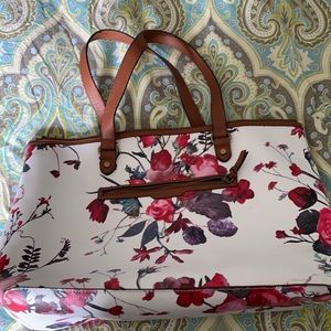 Large Flower Travel Bag